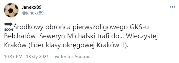 Wieczysta Kraków się nie zatrzymuje! OBROŃCA Z 1. LIGI TRAFI DO OKRĘGÓWKI!